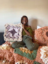 “Cozy Jumbo Chunky Hand-Crocheted Granny Square Pattern – Modern Twist on a Classic pattern, jumbo granny square , chunky granny square pattern