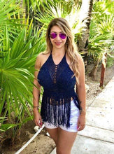 Crochet Bralette Blue Crochet halter crochetmethis
