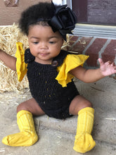 Crochet Baby Button Romper