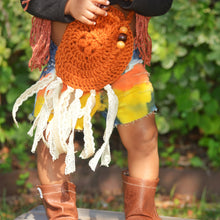 Burlap Fringe Boho Purse