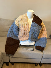 Jumbo granny square bomber jacket.