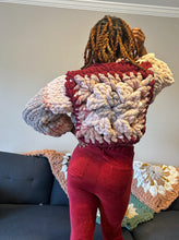 Granny square bomber jacket
