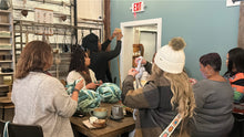 Hand crochet loops and lattes class