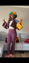 Granny square bomber jacket.