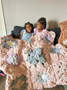 Jumbo crochet blanket