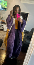 Chunky yarn jumbo duster/robe
