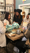 Hand crochet loops and lattes class