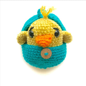 Crochet chicken with customize egg color