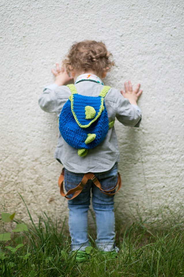 Dino Crochet Backpack – Crochet me this - Main Image
