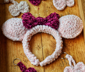 Mouse Ears Crochet Headband  | Mouse Ears Headband
